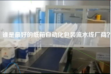 谁是最好的纸箱自动化包装流水线厂商